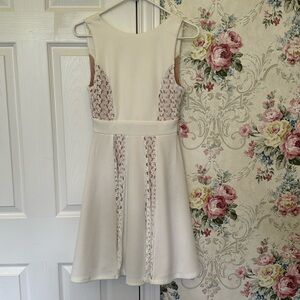 Altar’d State white and nude dress